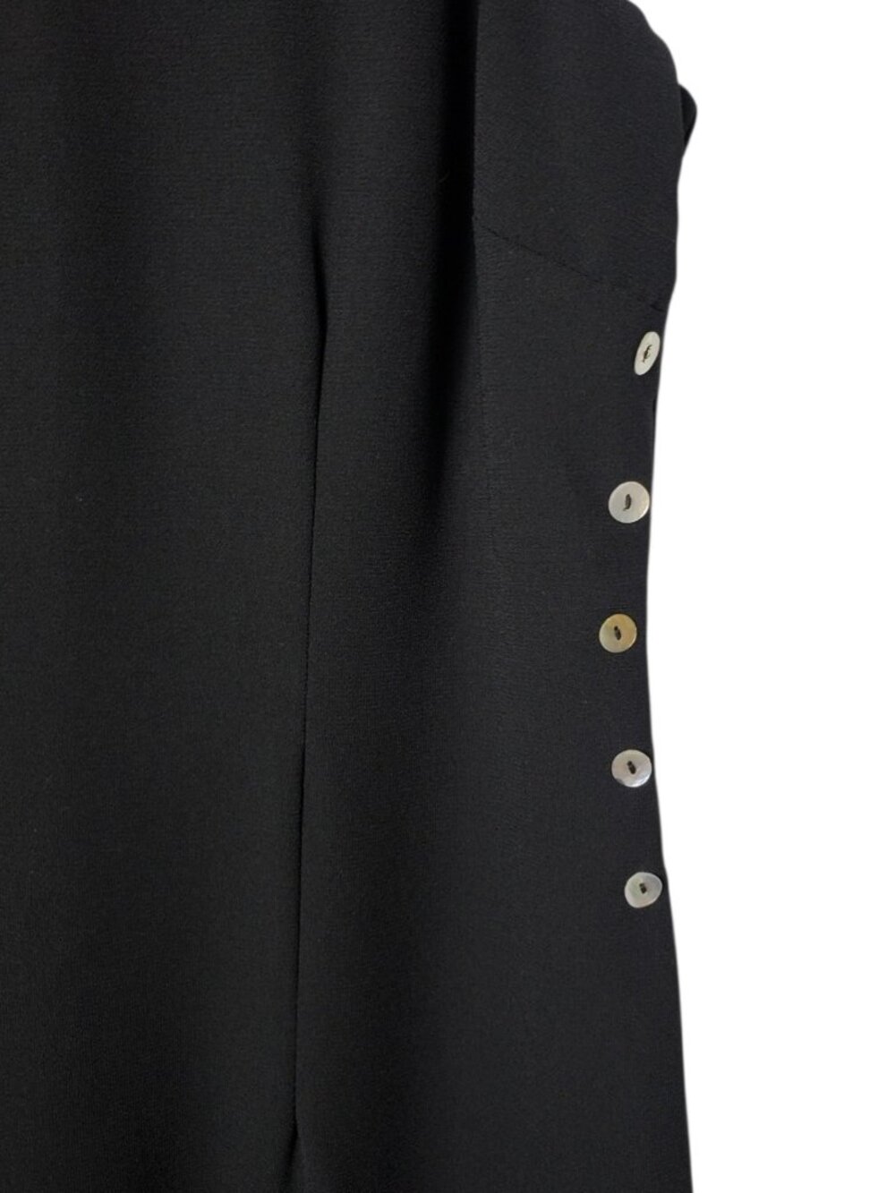 CDC Petites Vtg Sleeveless Sheath Dress W/Side Button Details Size Petite 8 - Picture 7 of 11